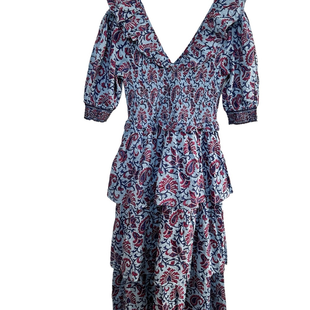 Cleobella Lainey Dress - Delhi Block Print  Size S NWT
